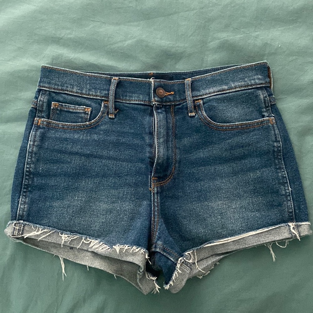 Hollister high rise denim shorts